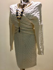 dámsky pletený set sukňa s pulóvrom
