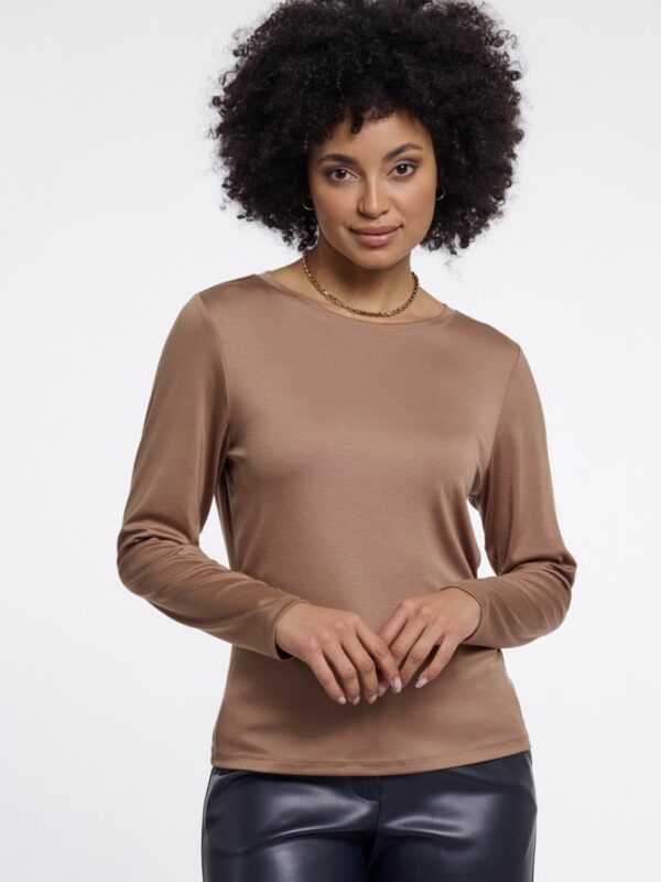 Top camel basic prirodný Tencel